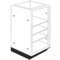 Open Storage Unit / 3 Shelves 