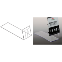Deli Sign Holder Base, 2"W x 6"L x 1½"H