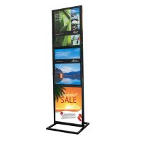 Floor Stand Sign Holder Metal 3 Tier 