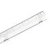  Interlocking Front Fence, Wire, 3"Hx48''L ,Chrome - 191LFRFNC348CH