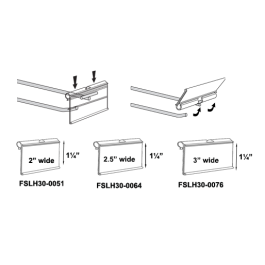 FLIP SCAN LABEL HOLDER - STM Display Sales Inc
